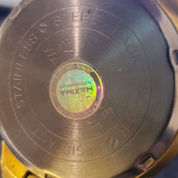 10/$20 Orlando Goldtone/Silver Rhinestone Stainless Steel Men's Watch - Picture 4 of 4